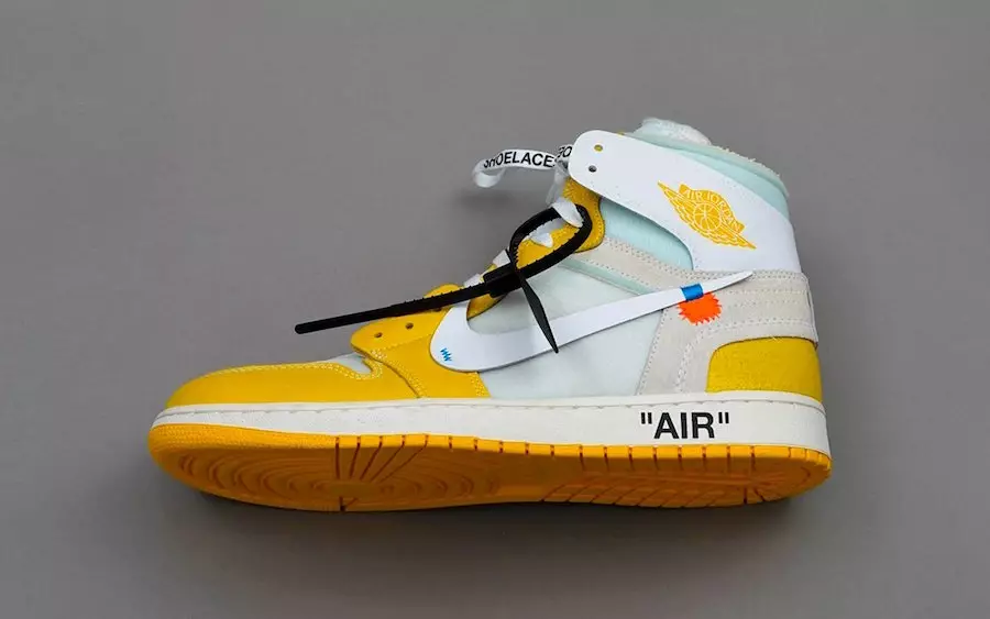 Data de llançament de les Air Jordan 1 de color groc canari Off-White