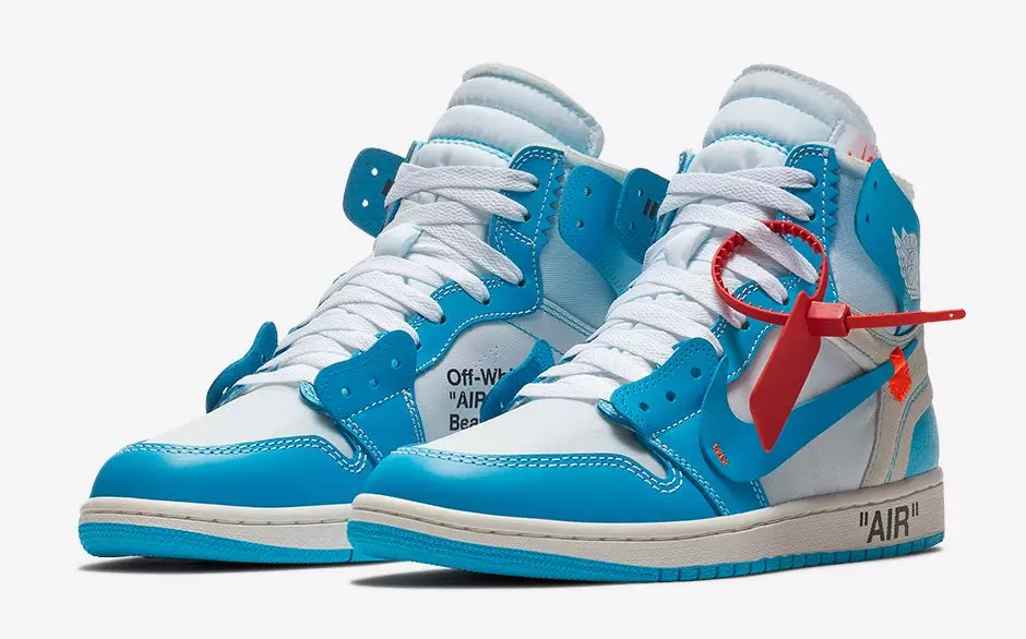 UNC Off-White Air Jordan 1 väljalaskekuupäev