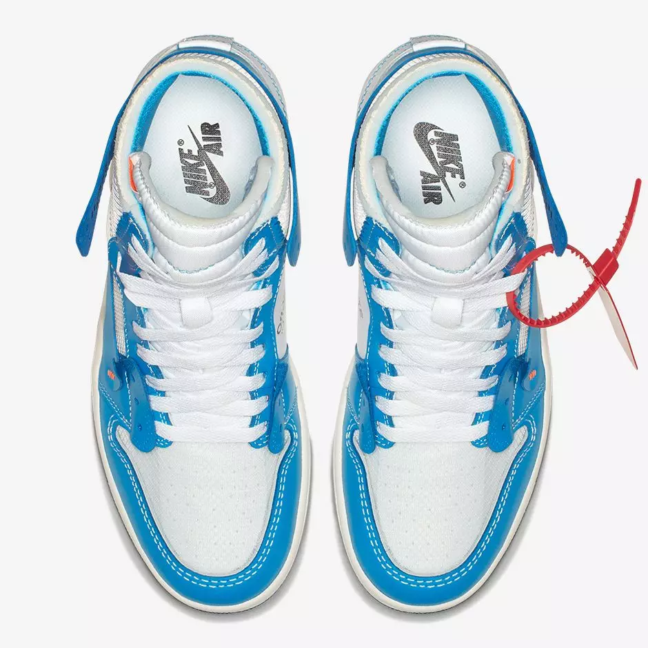 UNC Off-White Air Jordan 1 Ημερομηνία κυκλοφορίας