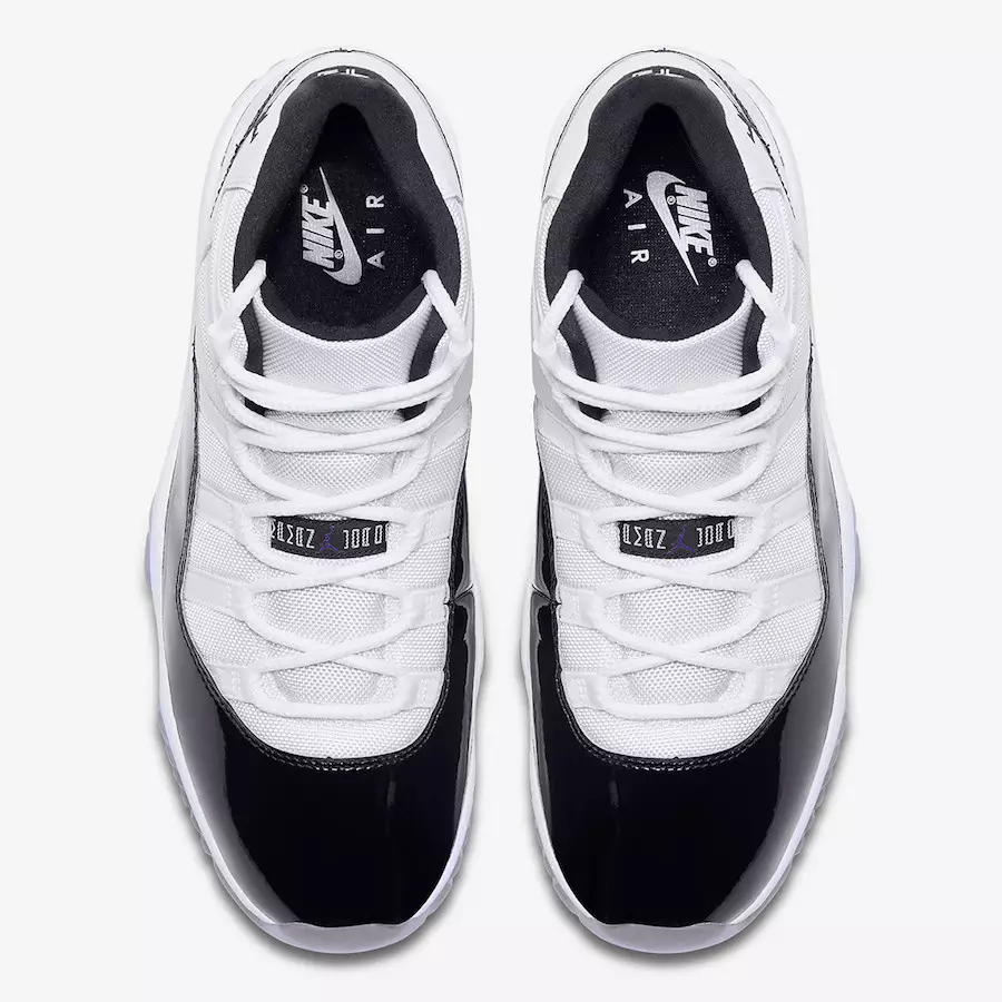 Air Jordan 11 Concord 2018 378037-100 תאריך יציאה