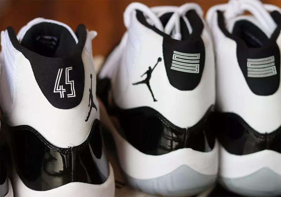 Сравнение Air Jordan 11 Concord 2018 и 2011 годов