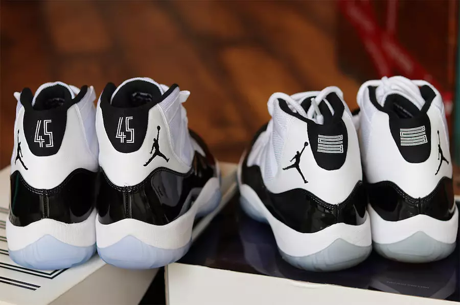 Air Jordan 11 Concord 2018 na 2011 Ulinganisho