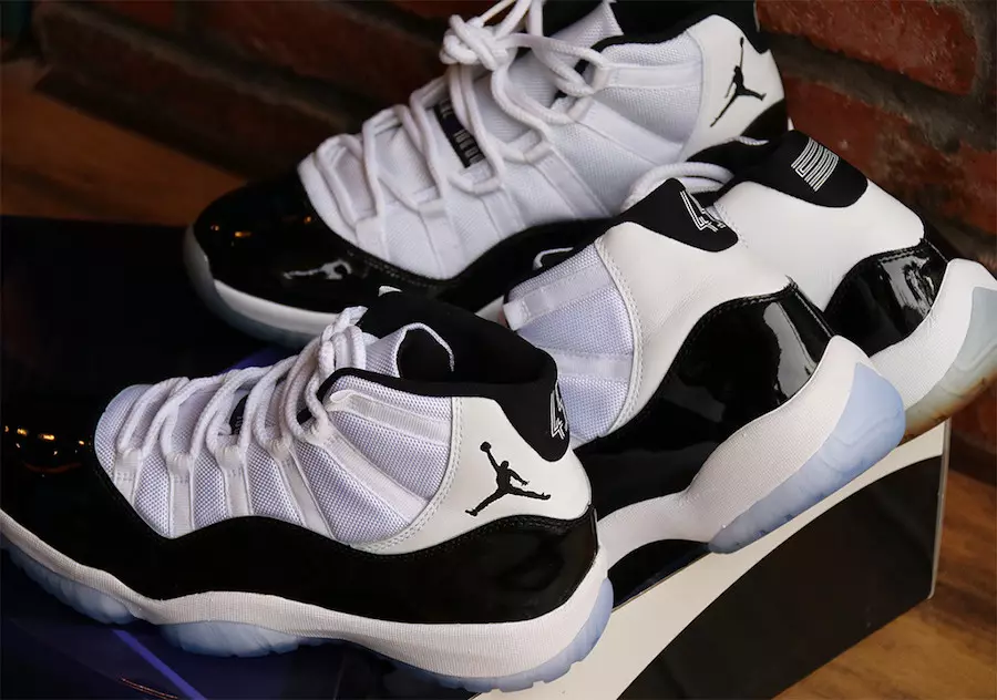 Air Jordan 11 Concord 2018 ja 2011 võrdlus