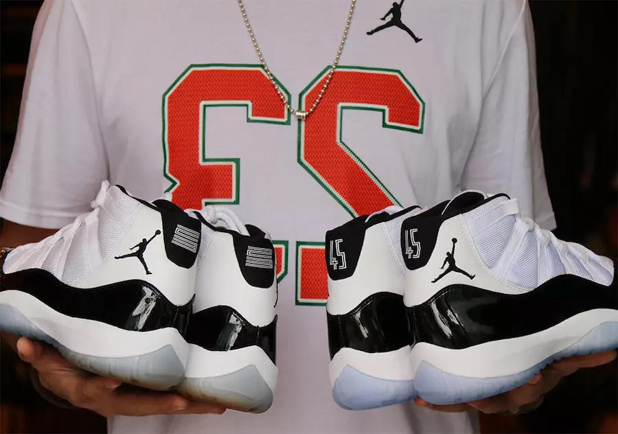 Air Jordan 11 Concord 2018 და 2011 შედარება