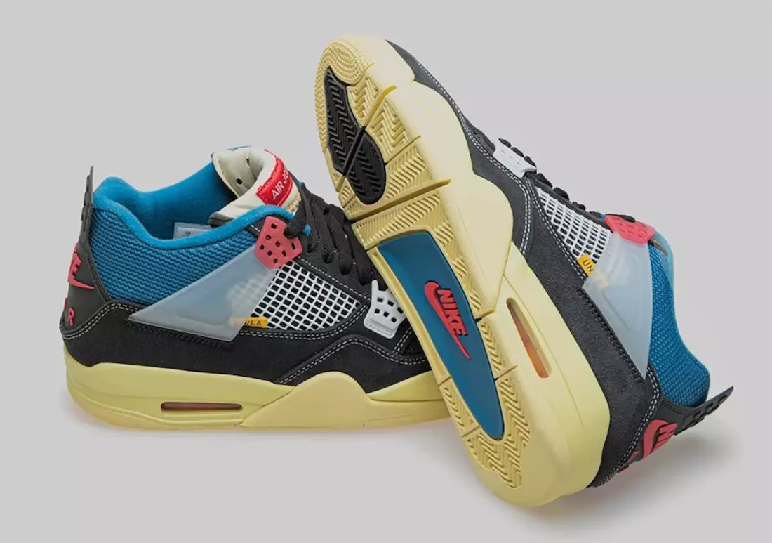 Union LA Air Jordan 4 Off Noiri väljalaskekuupäev