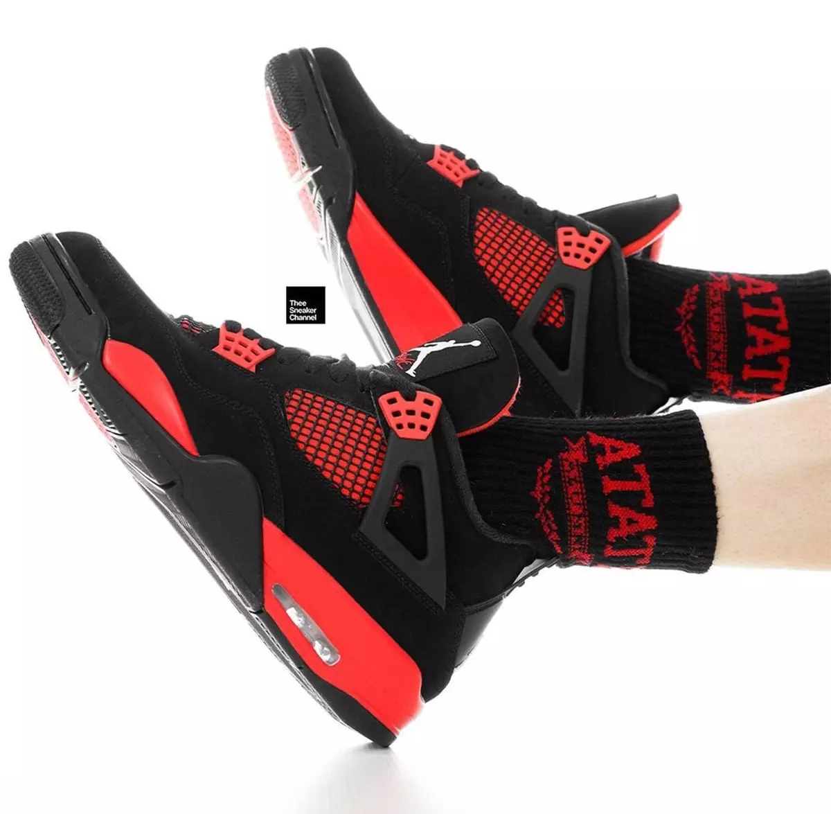 Air Jordan 4 Red Thunder CT8527-016 на нагах