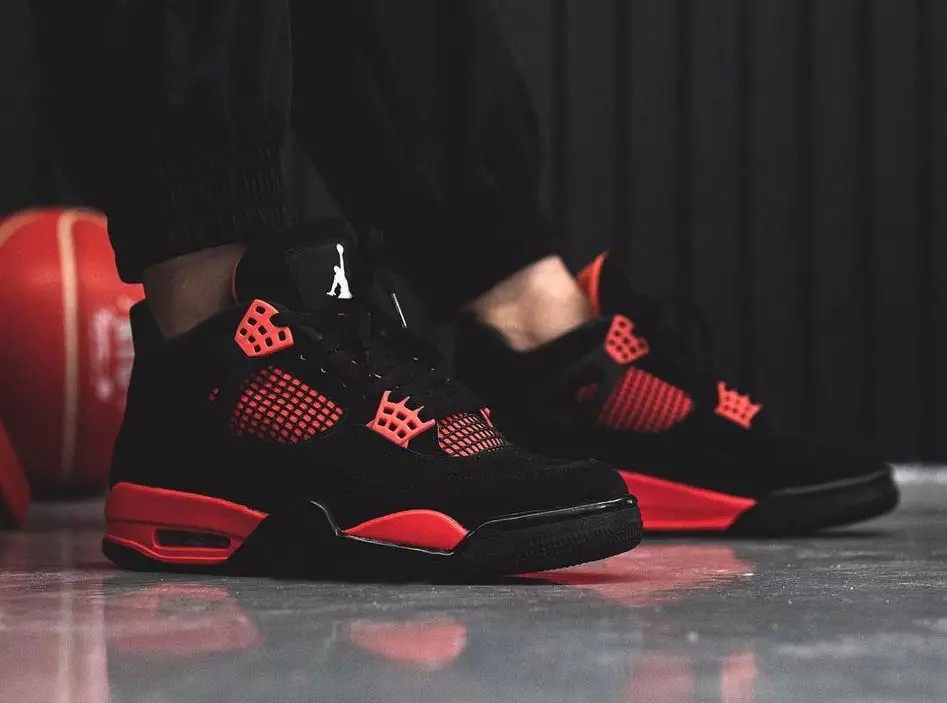 Air Jordan 4 Red Thunder CT8527-016 On-Feet