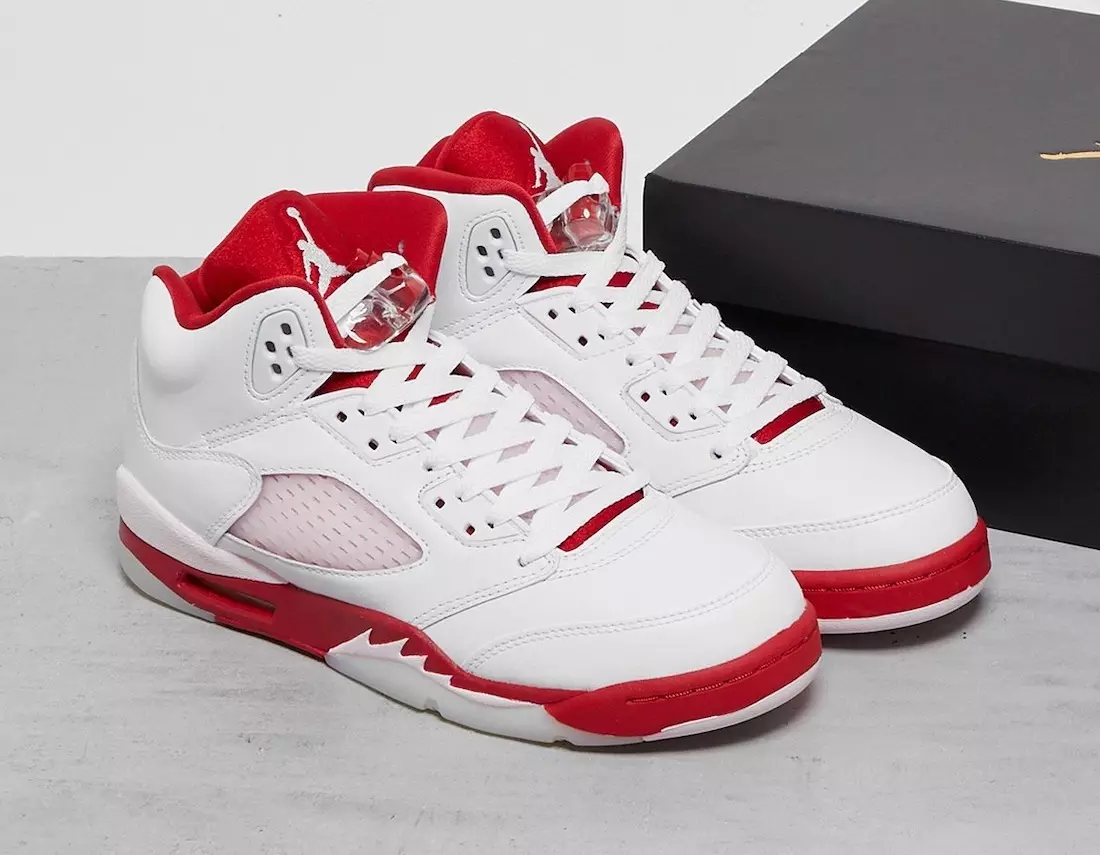 Air Jordan 5 GS Wit Roze Foam Gym Rood 440892-106 Releasedatum