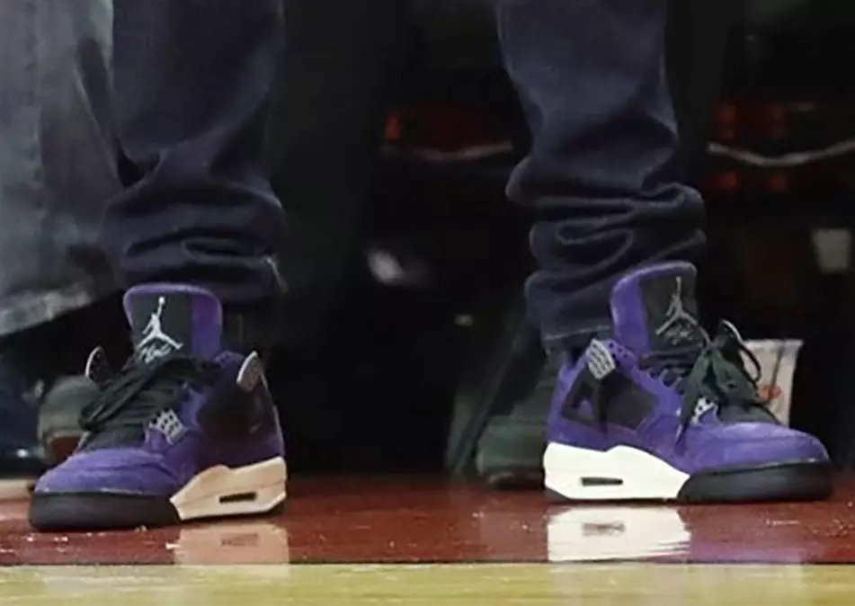 Travis Scott Air Jordan 4 סגול משחק 7