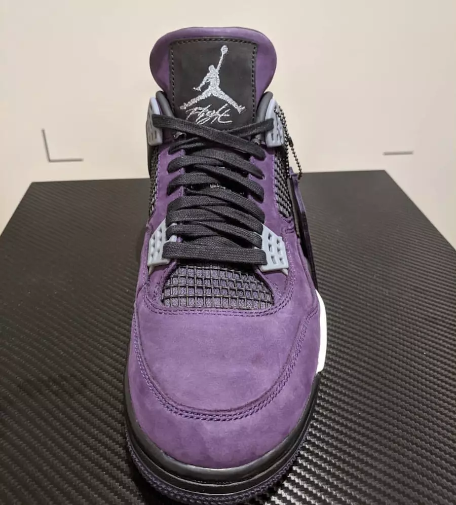 Travis Scott Air Jordan 4 Púrpura Amigos Familia