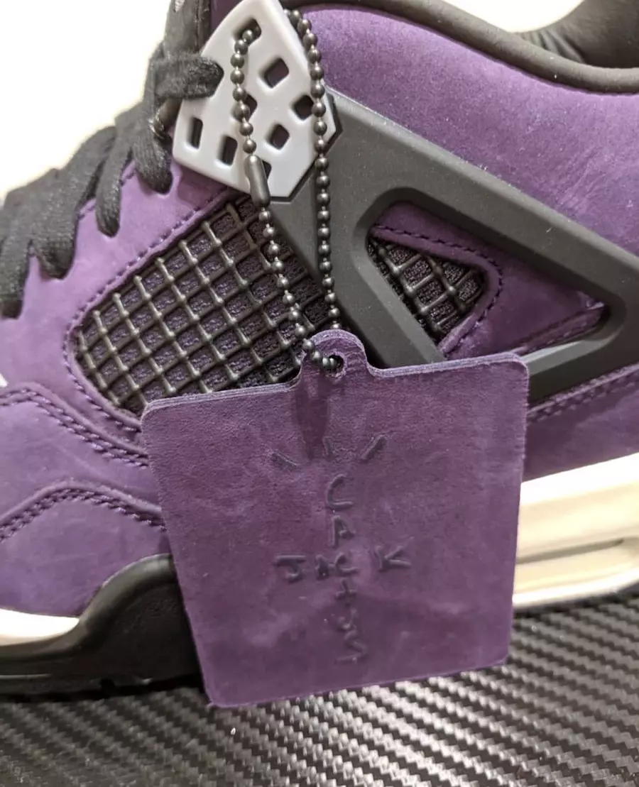 Travis Scott Air Jordan 4 Púrpura Amigos Familia