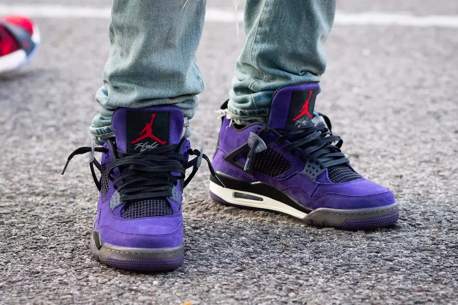 Travis Scott Air Jordan 4 Purple Suede