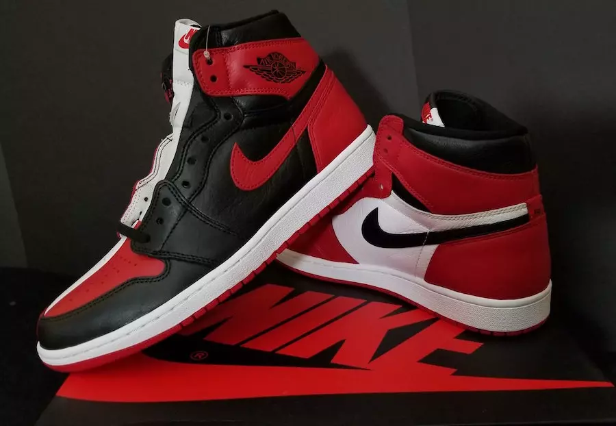 Air Jordan 1 טשיקאַגאָ האָמעפּאַגע צו היים AR9880 023 מעלדונג טאָג