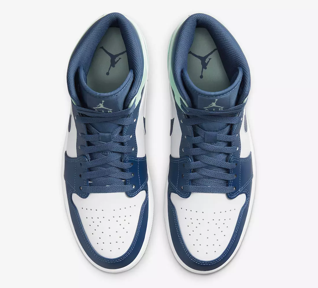 Air Jordan 1 Mid Blue Mint 554724-413 Санаи барориши