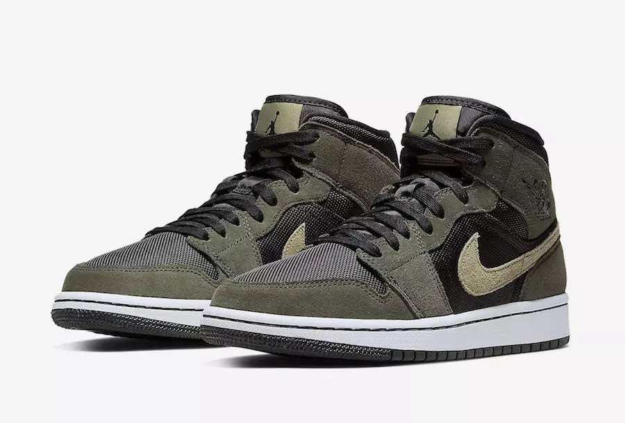 Air Jordan 1 Mid във военни цветове