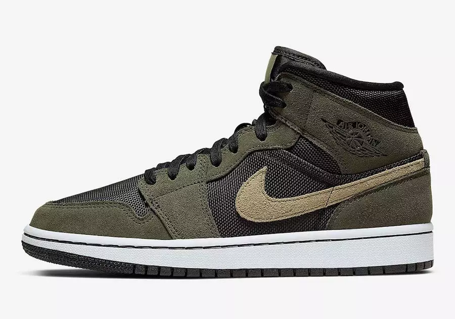 Air Jordan 1 Mëtt Olive Green BQ6472-030 Release Datum