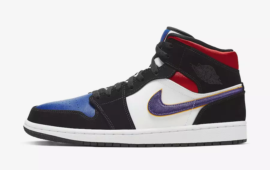 Air Jordan 1 Mid SE Field Purple White Gym Red 852542-005 Шығарылған күні