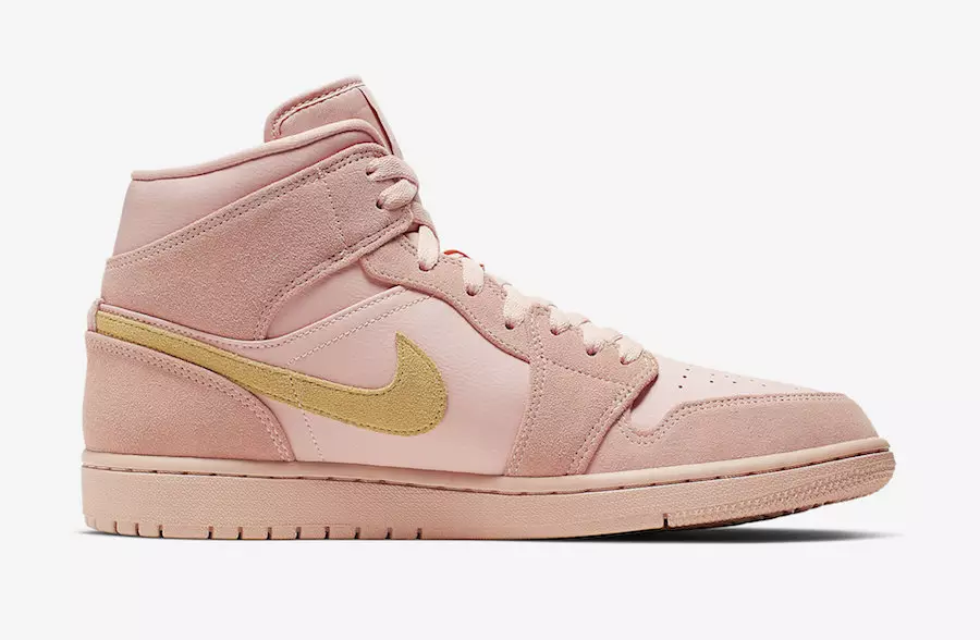 Air Jordan 1 Mid Coral Gold 852542-600 Թողարկման ամսաթիվ