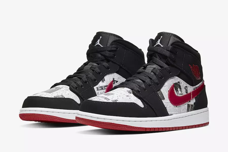 Air Jordan 1 орто капталган гезит басып чыгаруу