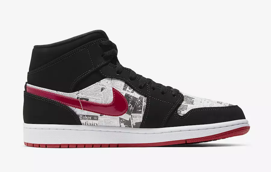 Air Jordan 1 Mid SE újság 852542-061 Megjelenés dátuma