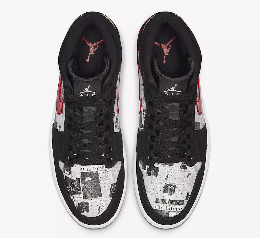 Air Jordan 1 Mid SE Newspaper 852542-061 Utgivningsdatum