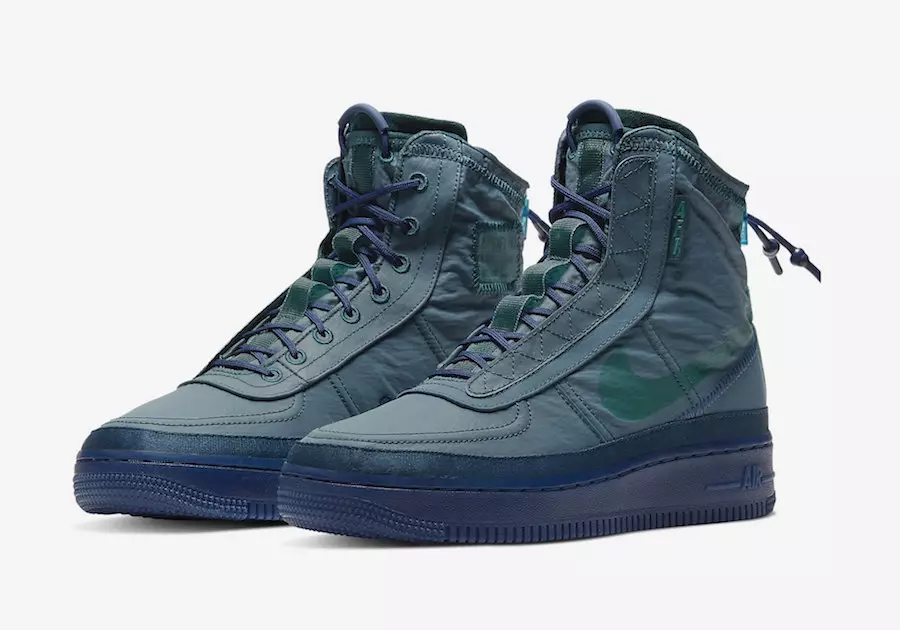 Nike Air Force 1 Shell Midnight Turquoise BQ6096-300 Data tal-Ħruġ