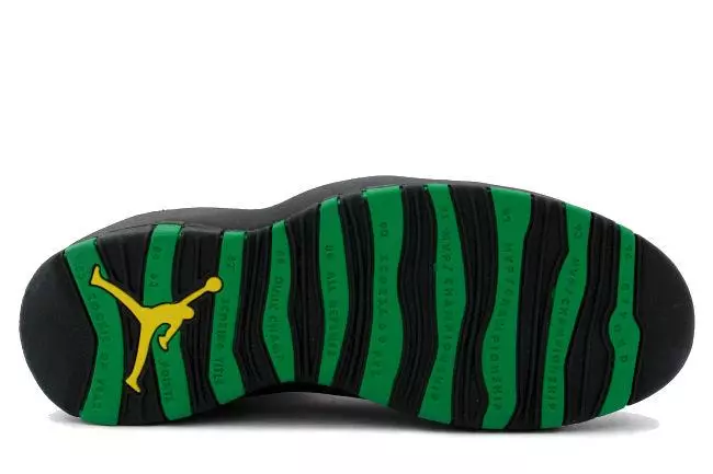 Air Jordan 10 Seattle Supersonics 310805-137 מעלדונג טאָג