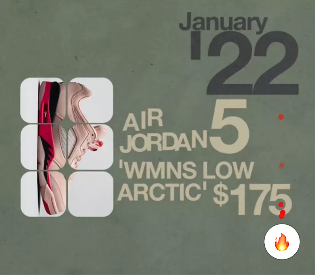 Air Jordan 5 Low Arctic Datum izdaje