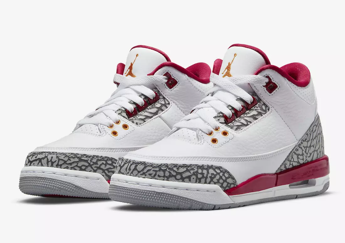 „Air Jordan 3 Cardinal Red GS 398614-126“ išleidimo data