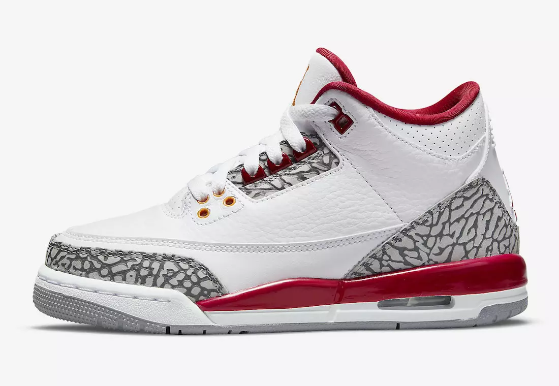 Air Jordan 3 Cardinal Red GS 398614-126 გამოშვების თარიღი