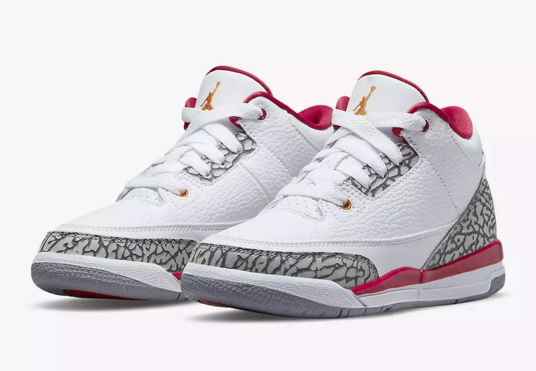 Air Jordan 3 Cardinal Red Preschool 429487-126 Utgivelsesdato