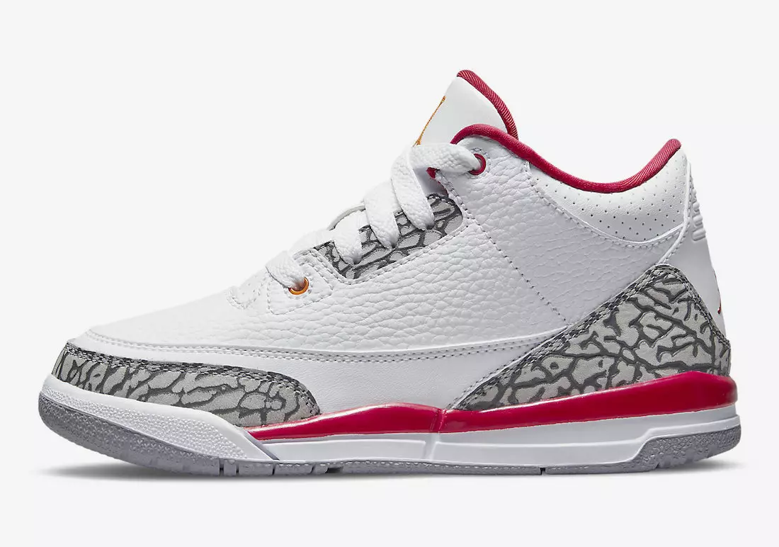 Air Jordan 3 Cardinal Red Preschool 429487-126 Datum izdavanja