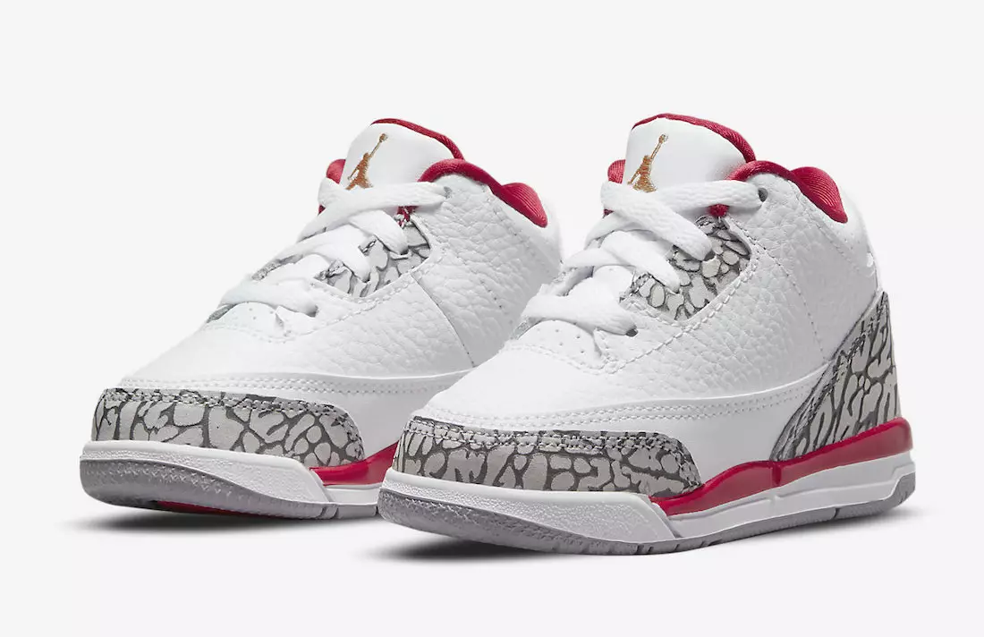 Air Jordan 3 Cardinal Red Toddler 832033-126 Útgáfudagur