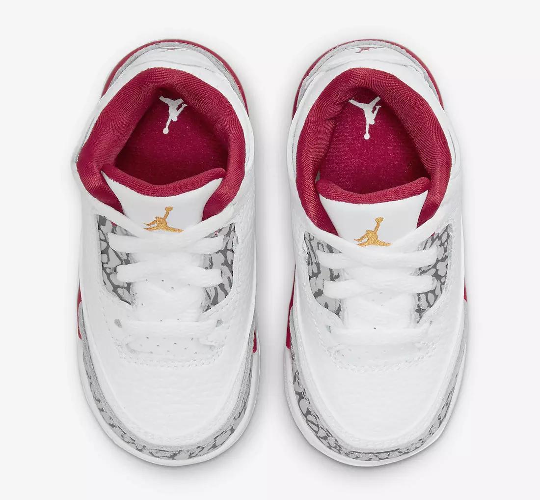 Air Jordan 3 Cardinal Red Toddler 832033-126 Шыққан күні