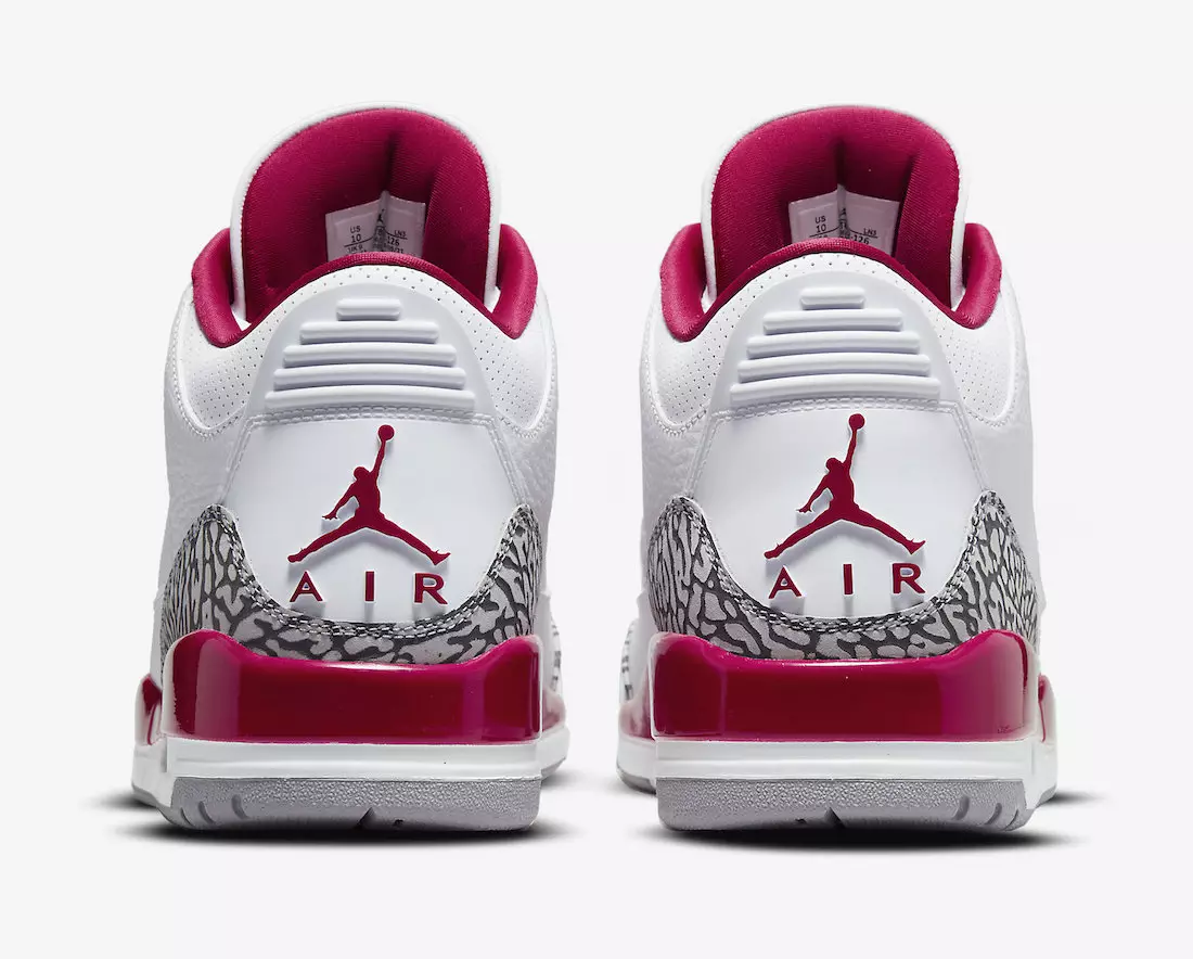 Air Jordan 3 Cardinal Red CT8532-126 Release Date баасы