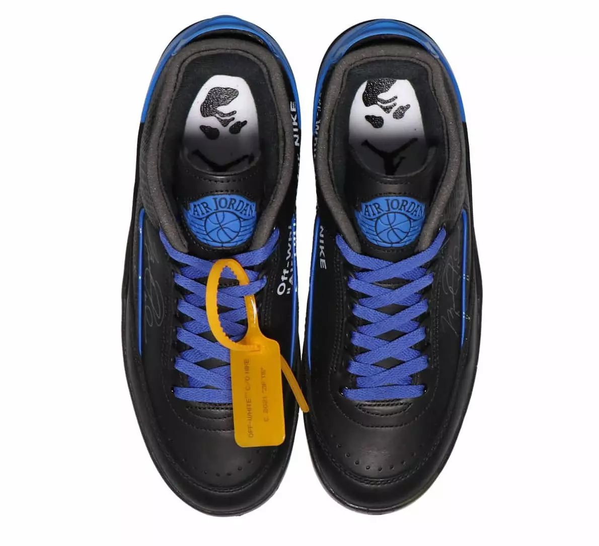 2021 Off-White Air Jordan 2 Aşağı Qara Varsity Royal DJ4375-004 Buraxılış Tarixi