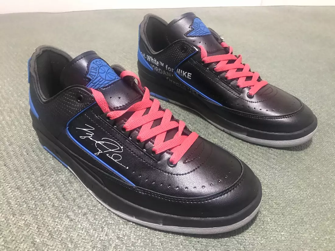 Off-White x Air Jordan 2 Low Black Varsity Royal DJ4375-004 გამოშვების თარიღი