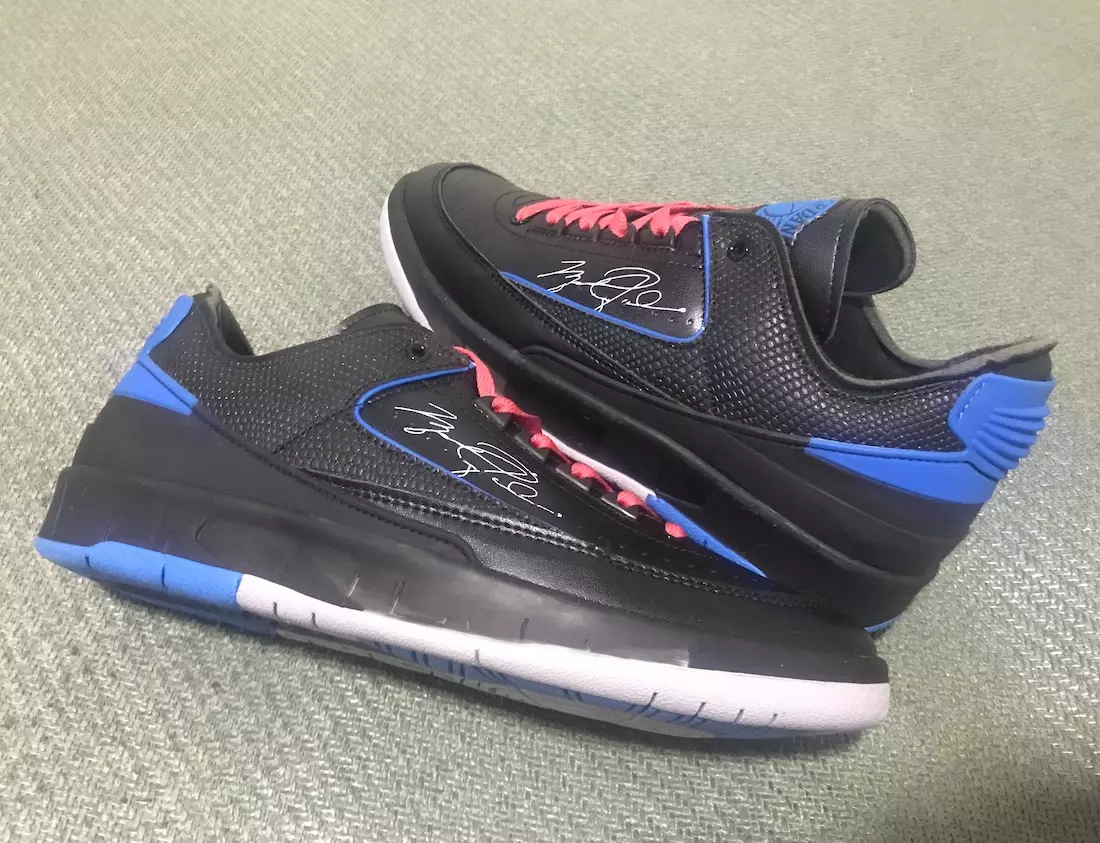 Off-White x Air Jordan 2 Low Black Varsity Royal DJ4375-004 発売日