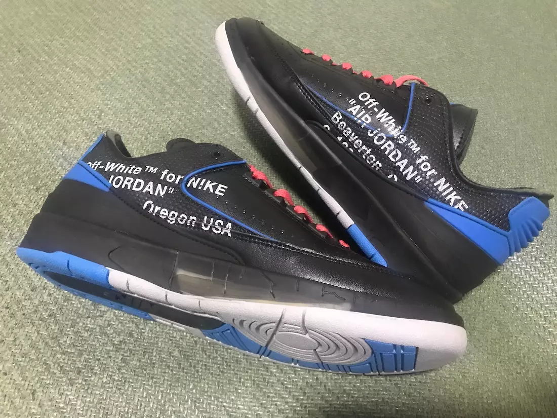 Off-White x Air Jordan 2 Low Black Varsity Royal DJ4375-004 Releasedatum