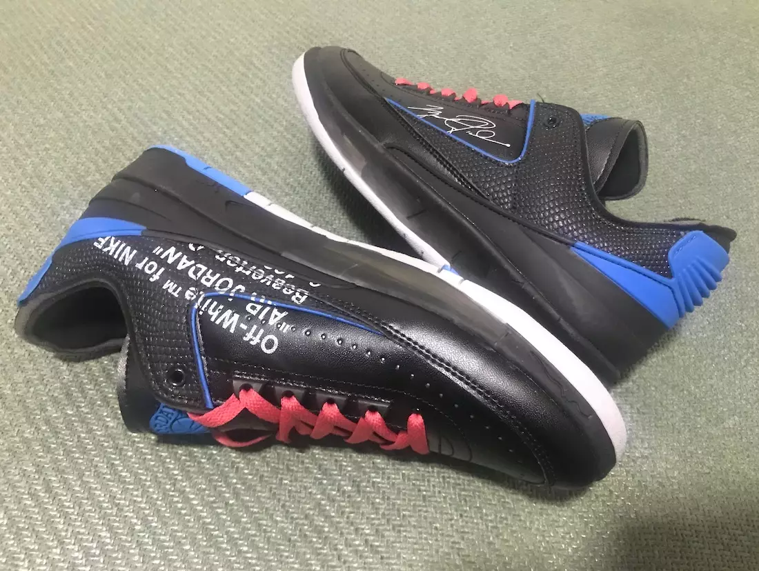 Off-White x Air Jordan 2 Low Black Varsity Royal DJ4375-004 Data lansării