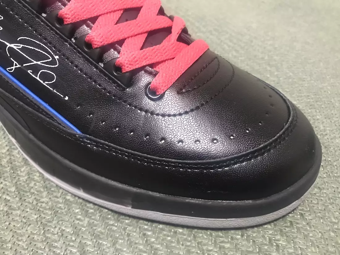 Nespalvota x Air Jordan 2 Low Black Varsity Royal DJ4375-004 Išleidimo data