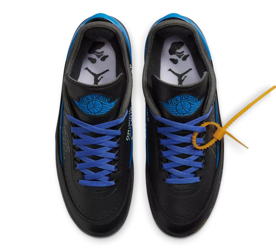 Off-White Air Jordan 2 Low Black Varsity Royal DJ4375-004 Datum izlaska