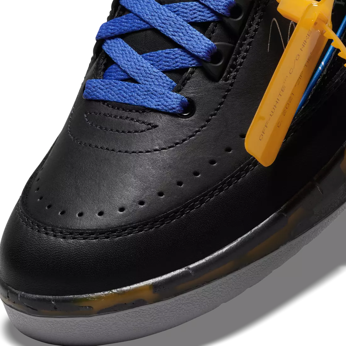 Off-White Air Jordan 2 Low Black Varsity Royal DJ4375-004 Megjelenés dátuma