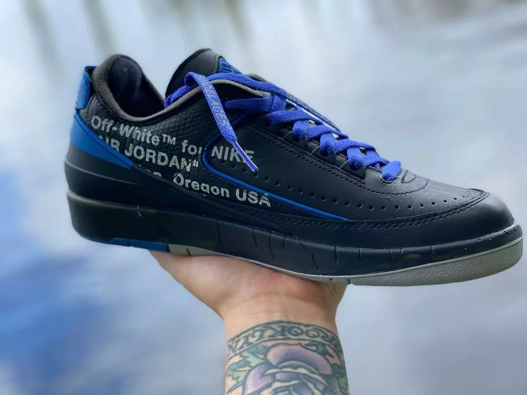 Off-White Air Jordan 2 Low Black Blue DJ4375-004 Data lansării