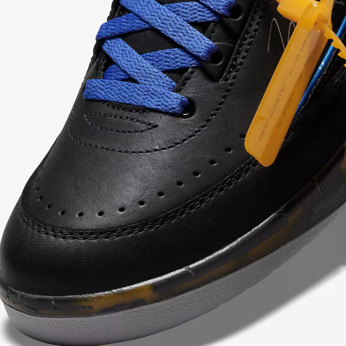 2021 Off-White Air Jordan 2 Low Black Varsity Royal DJ4375-004 Julkaisupäivä Hinta