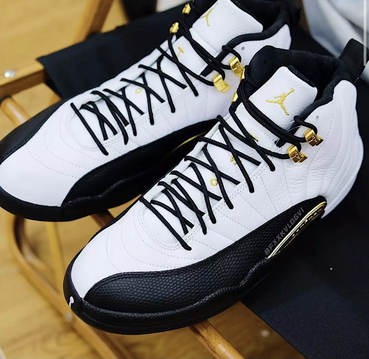 Air Jordan 12 Роялти Сафед Тиллои Сиёҳ CT8013-170 Санаи барориши