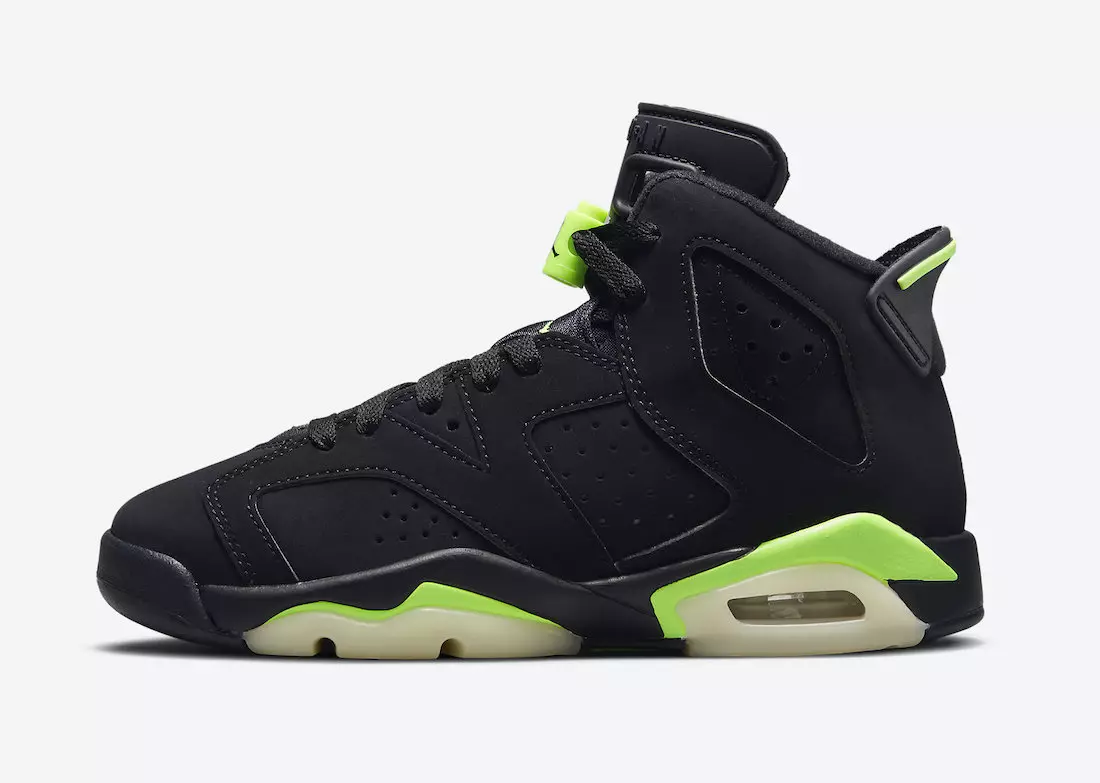 Детские кроссовки Air Jordan 6 Electric Green 384665-003