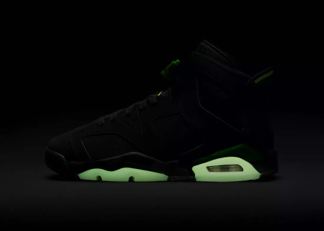 Air Jordan 6 verde electric pentru copii 384665-003