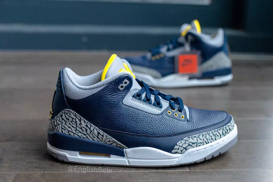 Michigan's Air Jordan 3 Limited hadi 250 Jozi