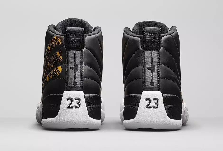 Air Jordan 12 ретро қанаттары қара алтын